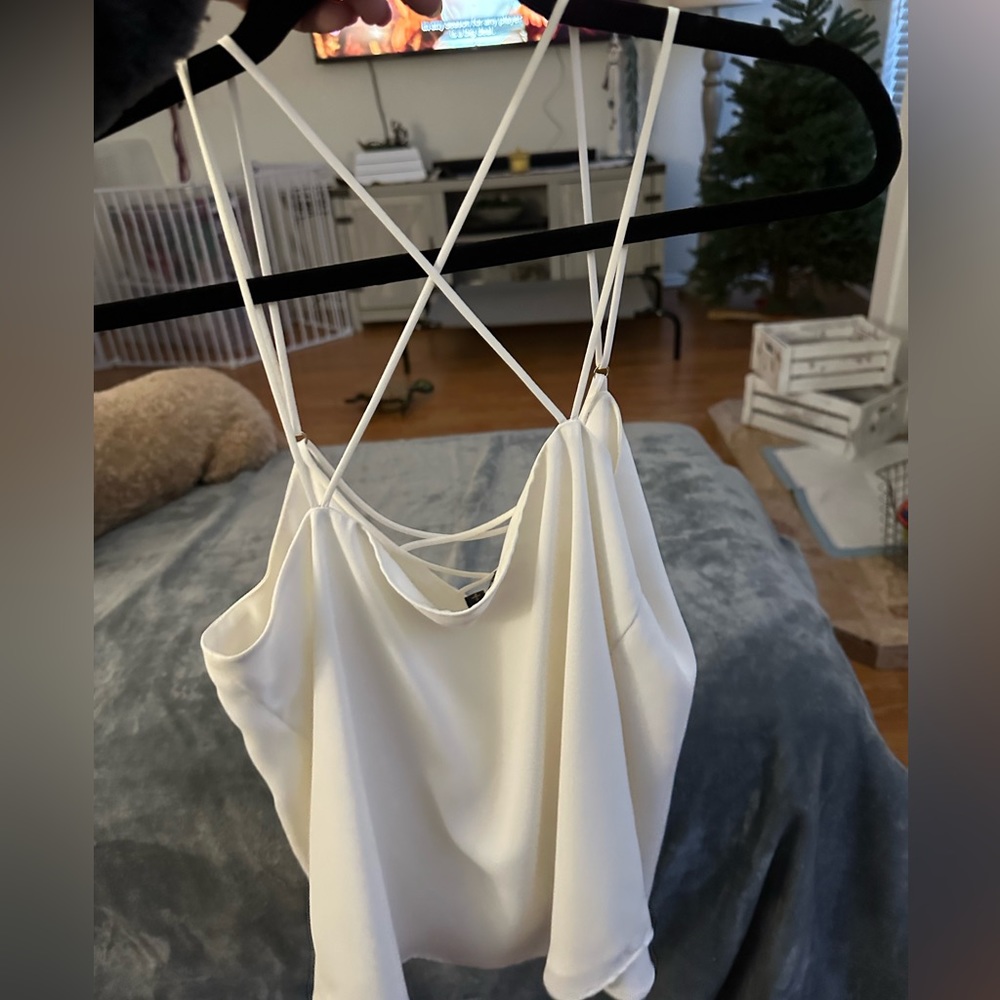 White cross top tank, S, Express